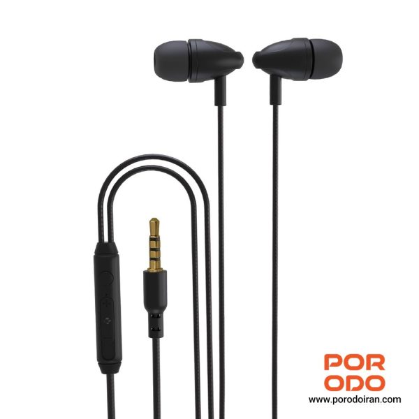 هدزفری سیمی پرودو مدل PB-STINEP-BK جک 3.5mm (اصل)